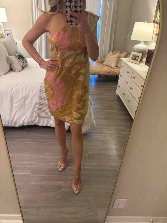 Susana Monaco Dresses & Skirts - Susana Monaco One Shoulder Satin Mini Dress | Size 8